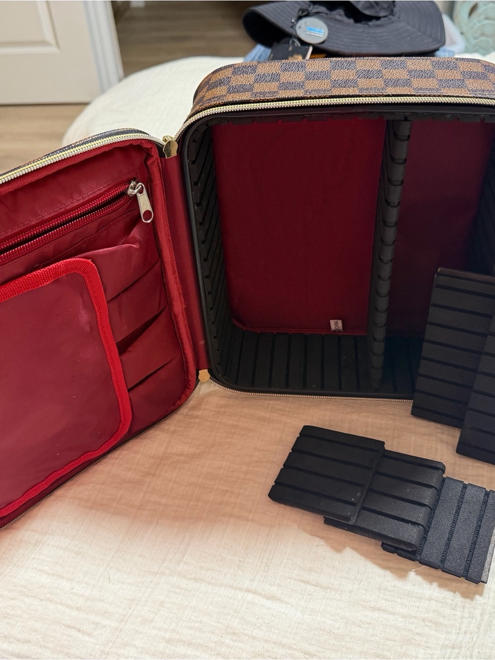 Louis Vuitton print toiletry bag